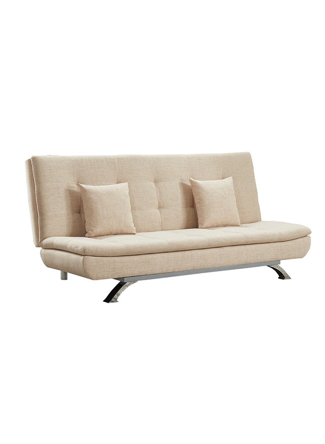 ايست من نون Classic 3 Seats Sofa Bed with Adjustable Backrest, Convertible Sofa Couch and Bed for Efficient Home, Small Spaces, Living Room or Office 190 x 120 x 40 cm in Beige - Image 3