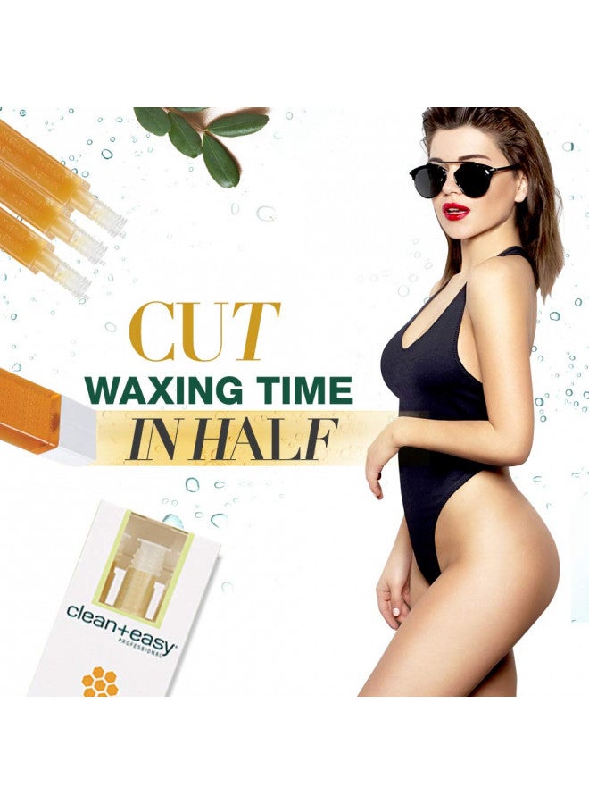 Clean + Easy Small Original Roll On Wax Refill for Wax Cartridge, Hygienic Depilatory Hair Removal Treatment, Removes Fine to Coarse Hairs, Perfect for Delicate Skin - 3 Packs - Image 2