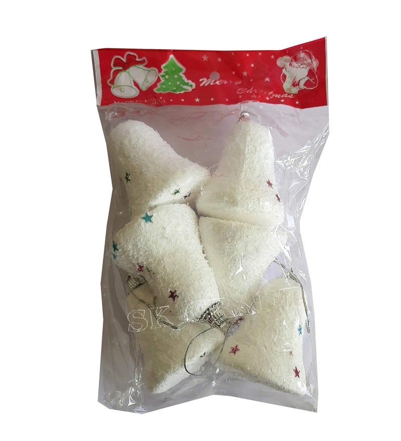 SK Craft 24 pcs Christmas Tree Decoration Snow Bell Hanging Ornaments Christmas Tree Ball Decoration Christmas Decoration Christmas Decor itesms - Image 3
