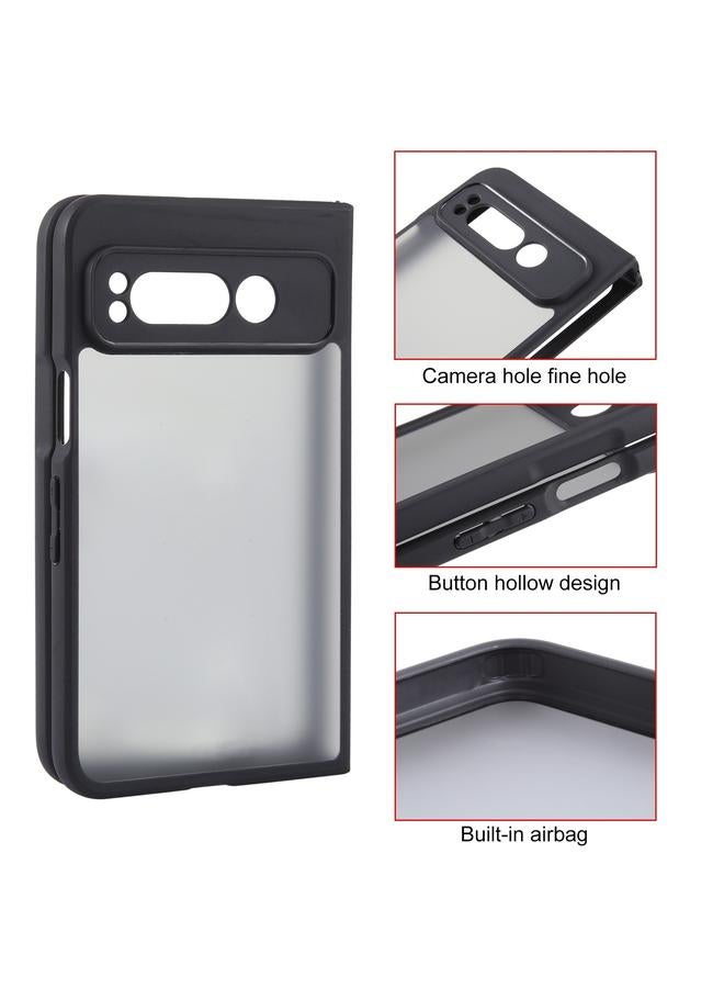 S-TOP Case For Google Pixel Fold Matte Black TPU + PC Phone Case - Image 3