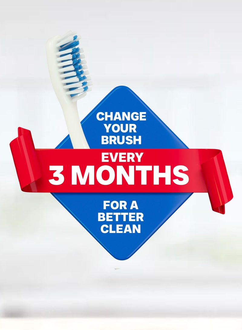 Shield Care فرشاة أسنان شيلد كير سينسيشن إكسبيرت مع غطاء للعناية لتنظيف عميق، مقبض مطاطي ناعم، شعيرات متوسطة، مثالية للبالغين، 12 قطعة (عبوة من 1) - Image 4