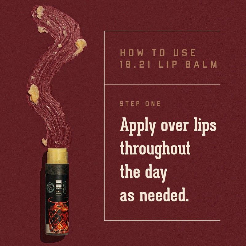 18.21 Man Made Lip Balm - Original Old Fashioned Flavor, Lip Protectant Hydrates & Moisturizes with Beeswax, Cocoa Butter & Vitamin E - Image 4