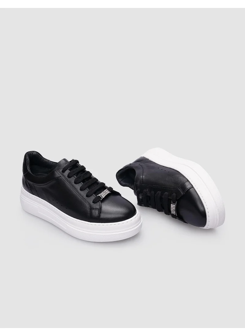 Cabani Black Lace-Up Women's Sneaker