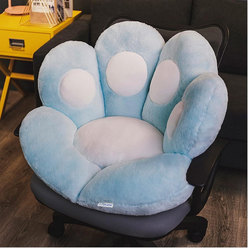 Cat Paw Cushion Cute Seat Cushion Lazy Sofa Game Chair Cushion Kawaii Cushion Cute Cushion Cartoon Chair Cushion Cute Cushion for Chair Office Chair CushionBlue315inx275in