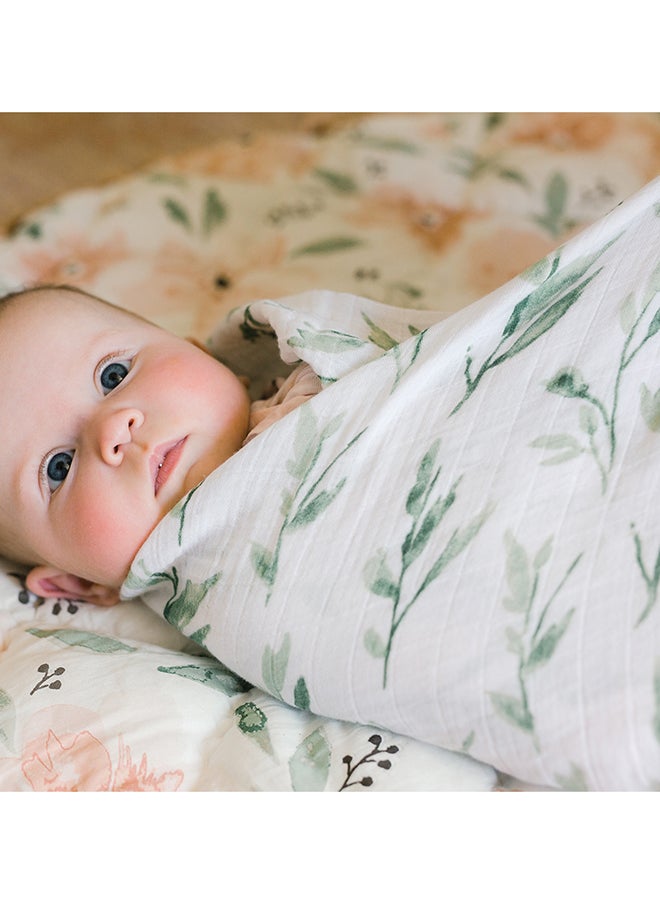 Crane BABY Parker Single Swaddle Wraps (Leaf)  - Image 5