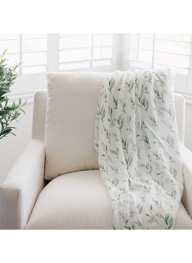 Crane BABY Parker Single Swaddle Wraps (Leaf)  - Image 4