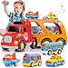 Nicmore Carrier Truck Toddler Toys Car Transport Toy for 1 2 3 4 Year Old Boys Girls 18 Month 5in1 Kid Playset Gifts for Preschool Birthday Christmas - Image 2