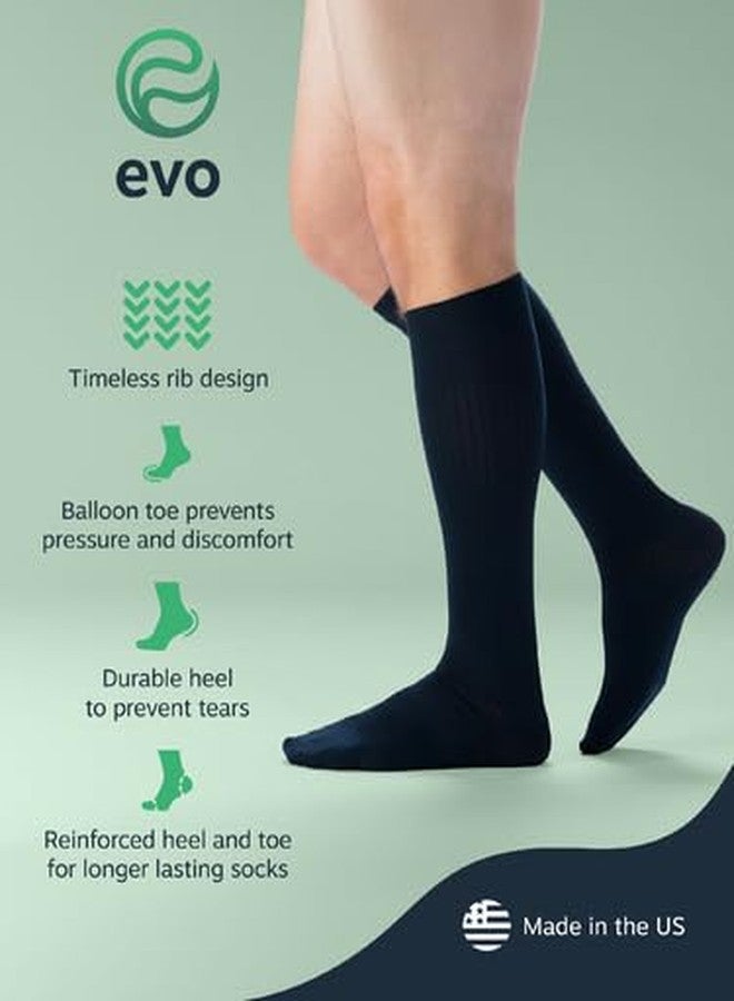 EvoNation Men’s USA made Knee High 8-15 mmHg Graduated Compression Socks – Mild Pressure Compression Garment - Image 5