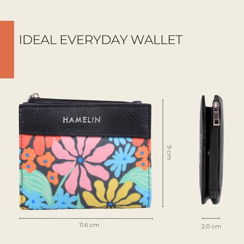 HAMELIN Wallet for Women | Small & Stylish with Card Holder | Small Ladies Wallet for Travel & Daily Use | Daily Ladies Money Purse for Women | Ideal Women's Gift | Vibrant Diasies - Image 4