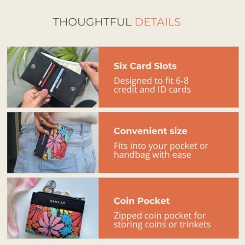 HAMELIN Wallet for Women | Small & Stylish with Card Holder | Small Ladies Wallet for Travel & Daily Use | Daily Ladies Money Purse for Women | Ideal Women's Gift | Vibrant Diasies - Image 5