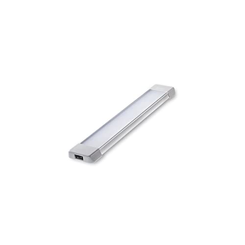 Raycharm LED Interior Utility Light Fixture 10.6" x 2.6", High Lumen-Output Low Current Draw Energy Efficient, Frosted Lens 6000K Cool-White Even Diffused Beam, On/Off Rocker Switch 12V-24V DC, 1-Pack - Image 1