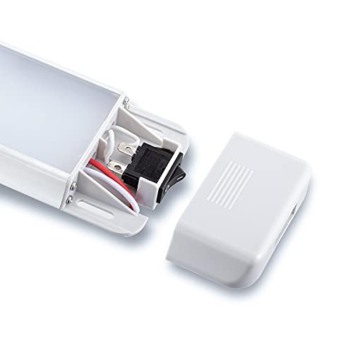 Raycharm LED Interior Utility Light Fixture 10.6" x 2.6", High Lumen-Output Low Current Draw Energy Efficient, Frosted Lens 6000K Cool-White Even Diffused Beam, On/Off Rocker Switch 12V-24V DC, 1-Pack - Image 5