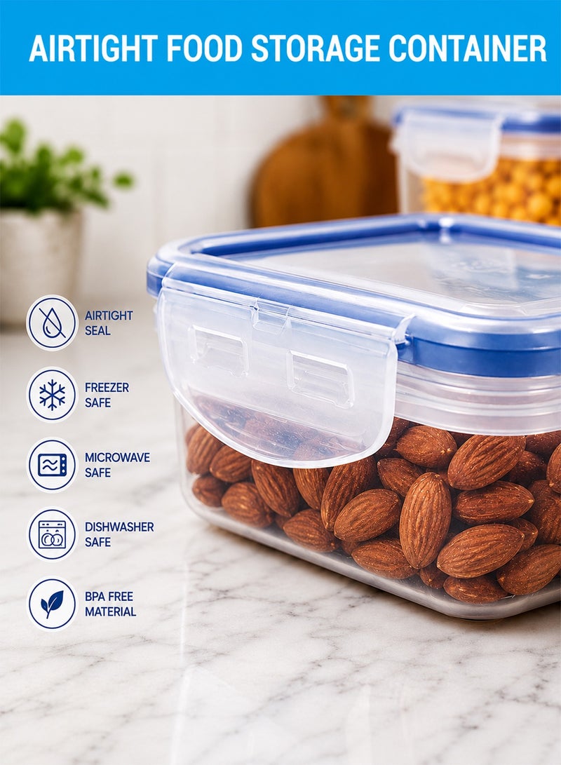 لوك آند لوك حاوية تخزين طعام مستطيلة محكمة الغلق من لوك لوك بسعة 1.6 لتر - خالية من مادة BPA، آمنة للاستخدام في الميكروويف والفريزر وغسالة الأطباق - Image 5