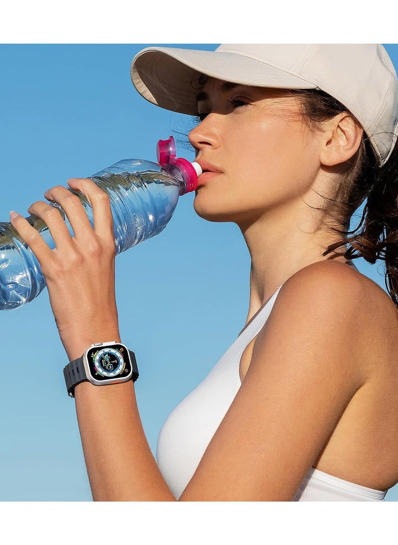 Color Fans - Soft Silicone Ocean Sports Strap Compatible Apple Watch 41mm 40mm 38mm for Men Women, Adjustible Watch Band for Apple Watch SE/Series 9/8/7/6/5/4/3/2/1 - Midnight - Image 1