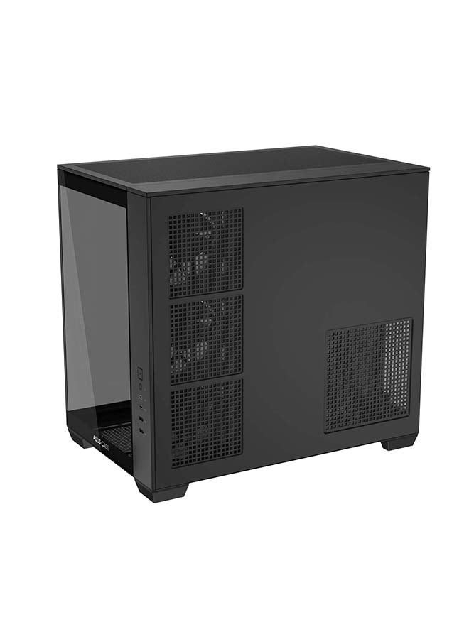 ASUS A32 PLUS TG ARGB ATX Mid-Tower Gaming Case, Dual-Chamber Design, Panoramic Tempered Glass, 4 Pre-Installed ARGB Fans, Supports 420mm GPU, 360mm AIO, USB-C, High Airflow, Black | 90DC00S0-B19000 - Image 5
