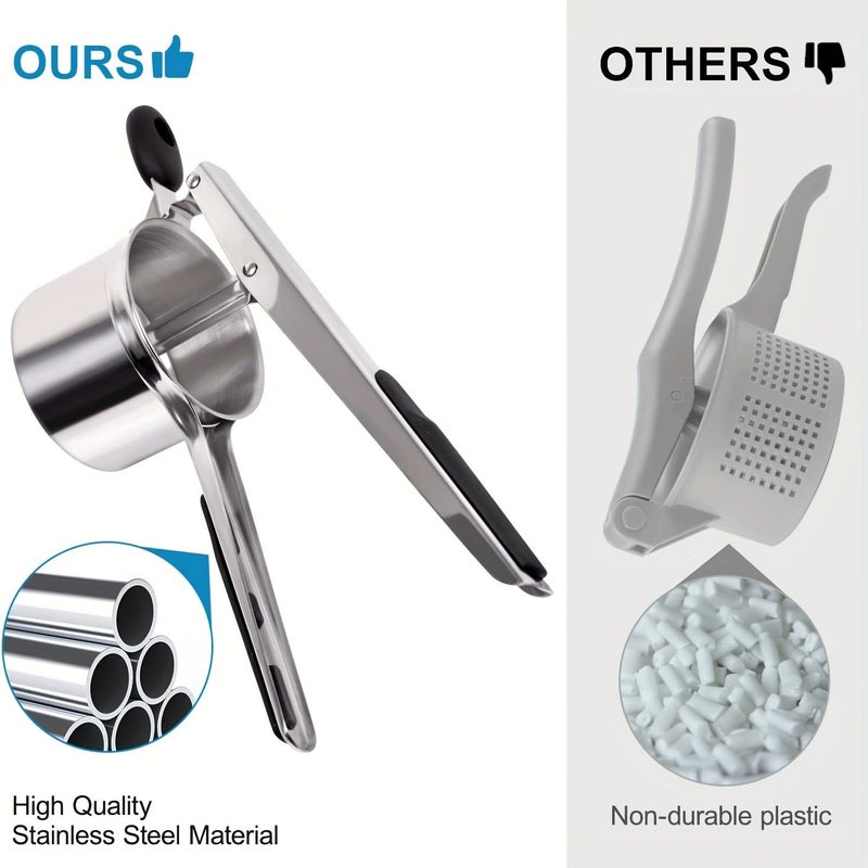 Black Heavy Duty Potato Ricer Press for Perfect Mashed Potatoes - Image 5