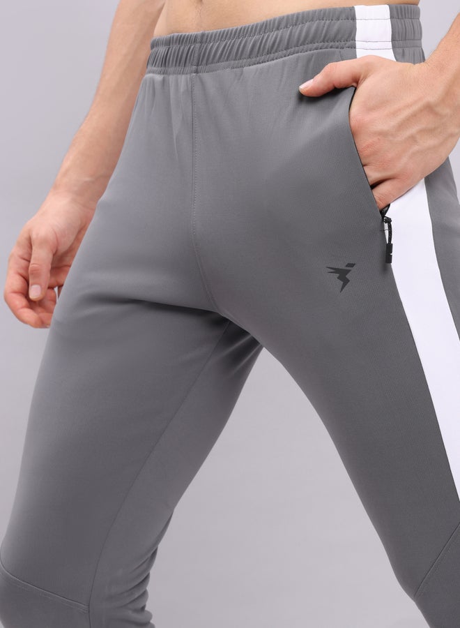 تكنوسبورت بنطلون رياضي سليم فيت تكنوسبورت بلوحة جانبية متباينة - Image 3