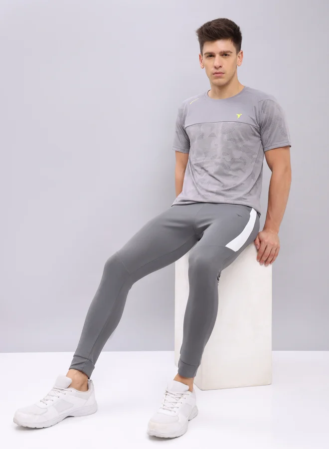 Technosport Technosport Contrast Side Panel Slim Fit Track Pants