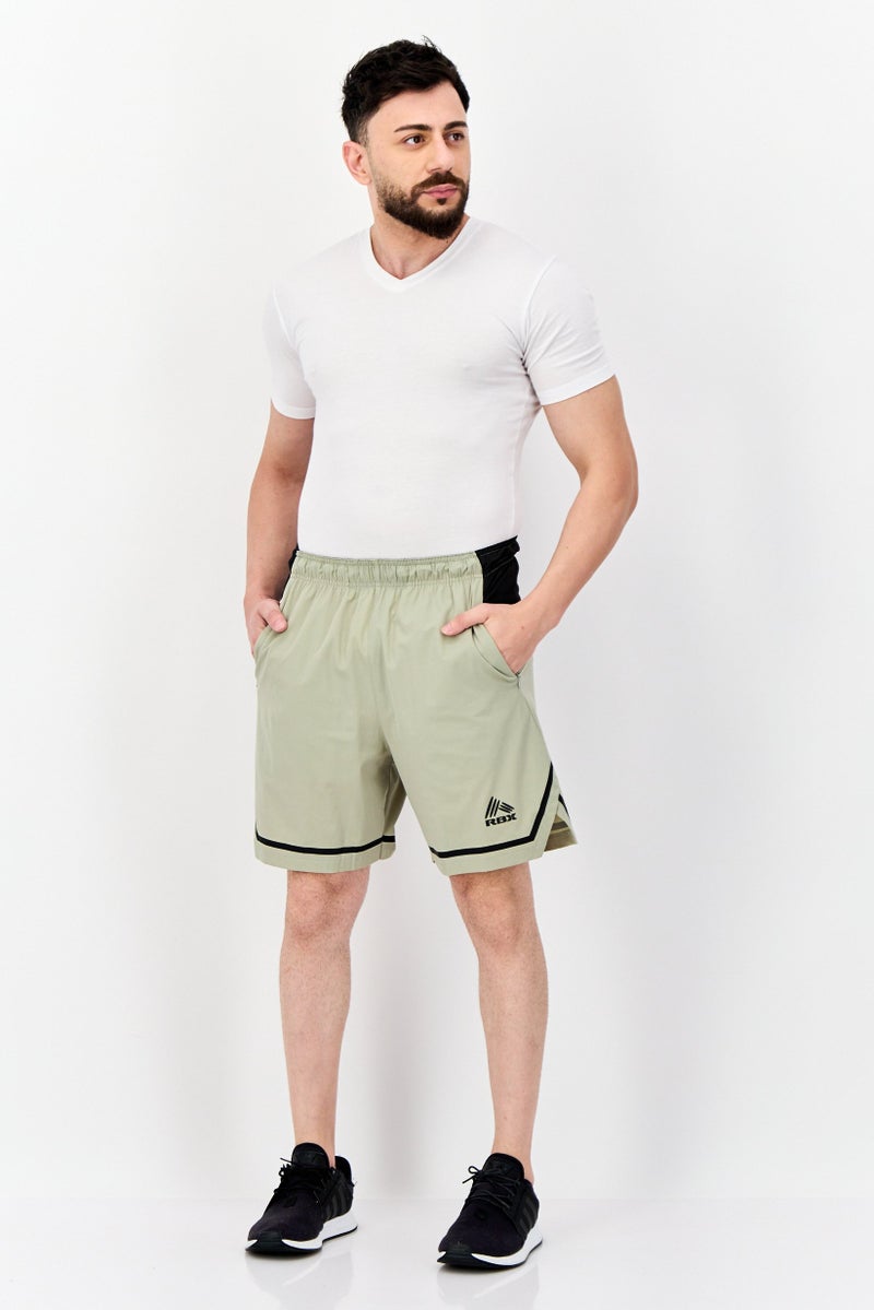 RBX Men Sportswear Fit Training Shorts, Sage Green  - Image 4