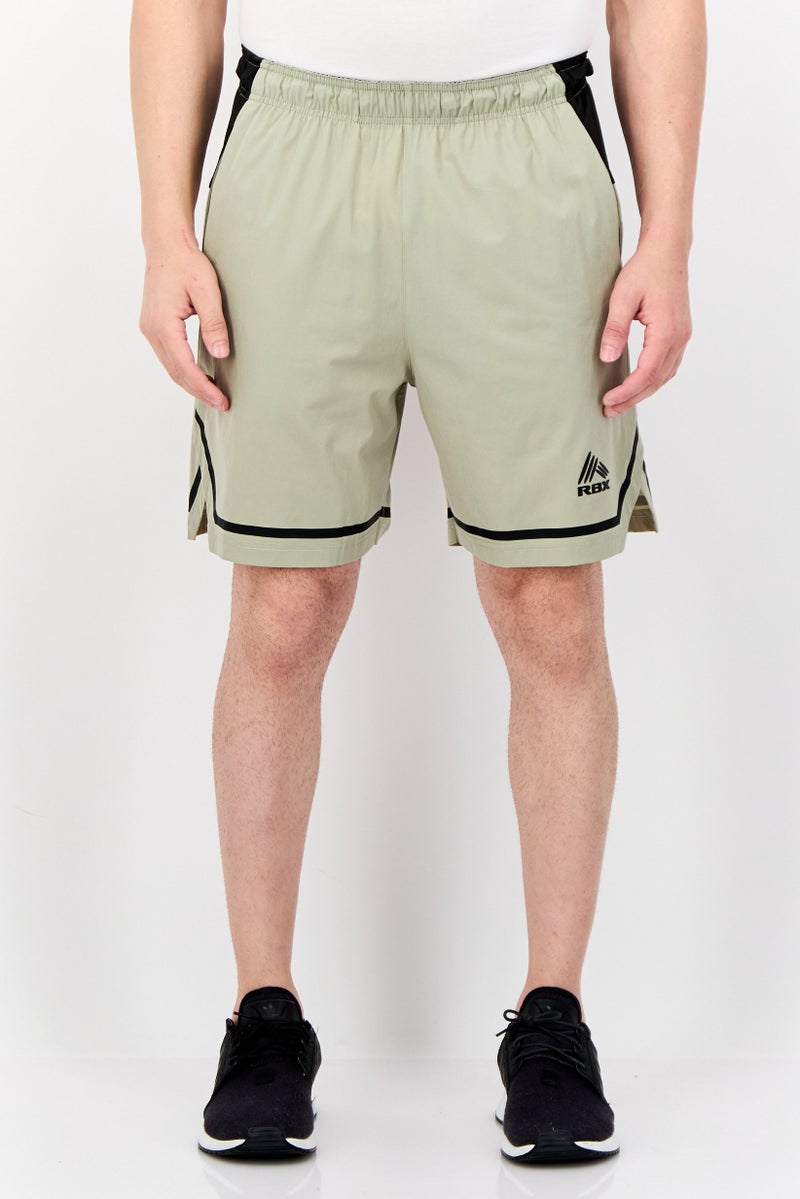 RBX Men Sportswear Fit Training Shorts, Sage Green  - Image 1