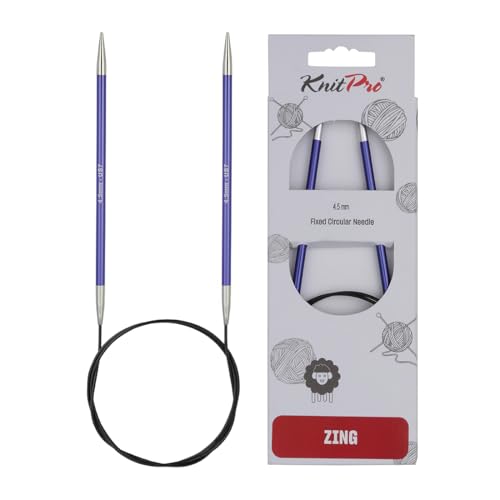 KnitPro Zing Fixed Circular Needles 24" (60cm) | US Size 7 (4.5mm) - Image 1