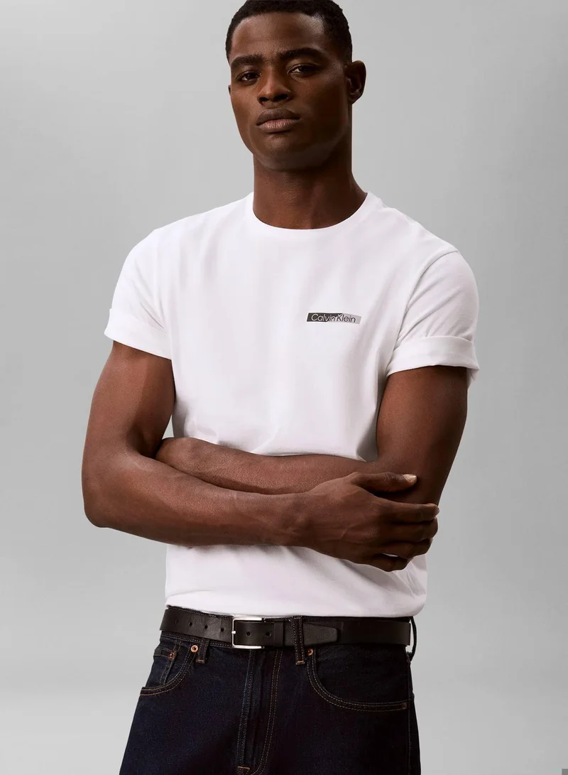 CALVIN KLEIN Bright White Graphic T-Shirt for Men | Best Price UAE