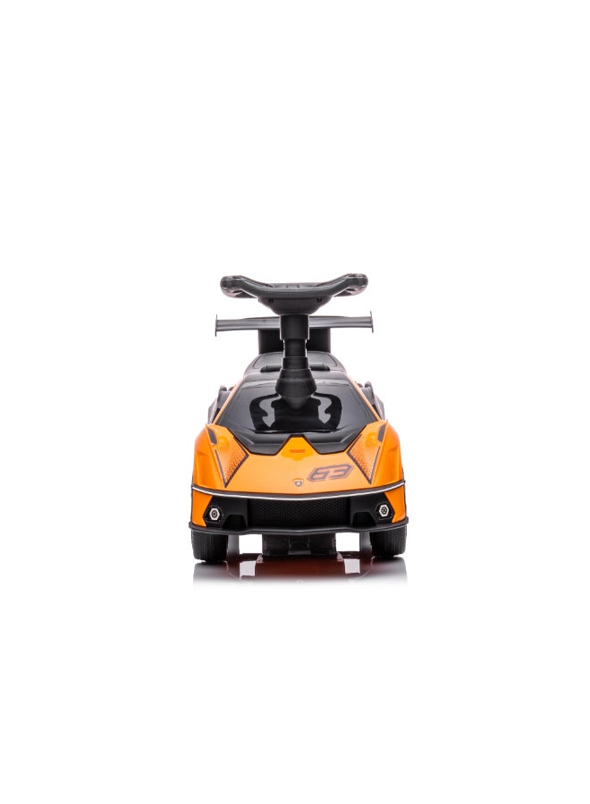 LAMBORGHINI Offical Licensed Lamborghini Essenza SCV12 Ride on car, Kid's ride-on toys, Foot to Floor, with sound and horn (Orange) - Image 4