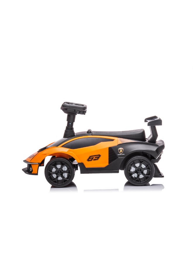 LAMBORGHINI Offical Licensed Lamborghini Essenza SCV12 Ride on car, Kid's ride-on toys, Foot to Floor, with sound and horn (Orange) - Image 2