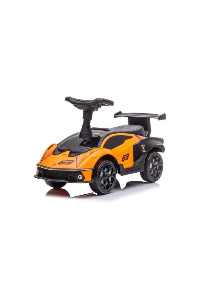LAMBORGHINI Offical Licensed Lamborghini Essenza SCV12 Ride on car, Kid's ride-on toys, Foot to Floor, with sound and horn (Orange) - Image 1