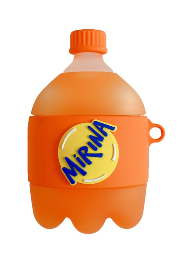 Mirina Themed Case Cover With Carabiner For Apple AirPods 1/2 Orange/Yellow/Blue - Image 1