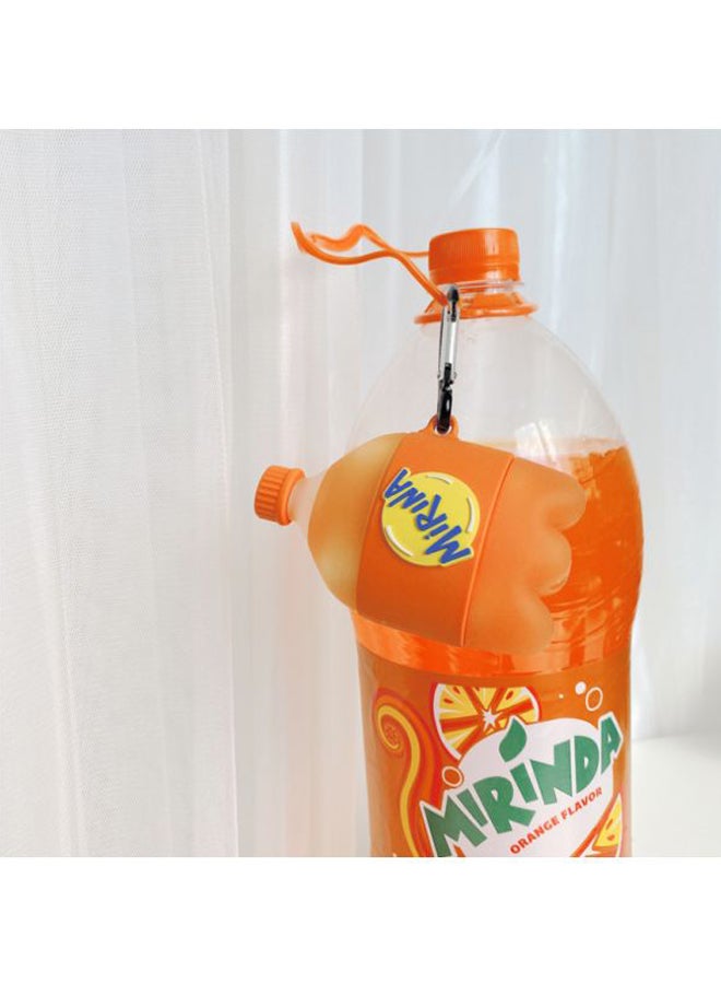 Mirina Themed Case Cover With Carabiner For Apple AirPods 1/2 Orange/Yellow/Blue - Image 3