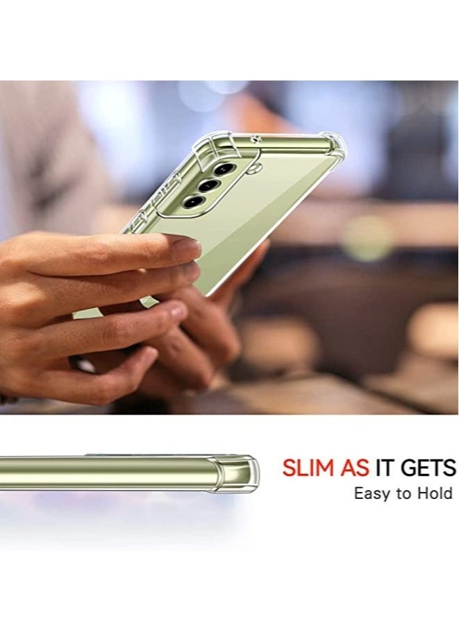 Raxoom Case for Samsung Galaxy S21 FE 5G with Tempered Glass Screen Protector 3 Pack, [Not for S21] [Anti-Yellowing] Silicone Transparent Soft TPU Shockproof Protective Cover Clear 6.4'' 2022 (S21 FE) - Image 5