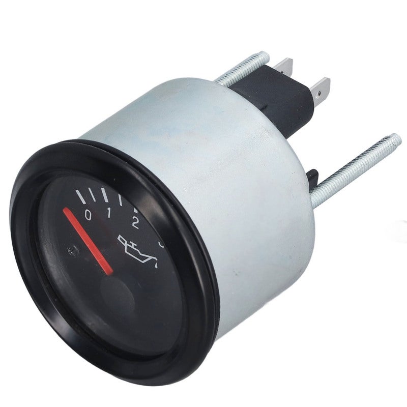 Oil Pressure Gauge 52mm 0-5bar Real-time Pressure Display - Waterproof Dustproof Transparent Cover High Accuracy Aluminium Alloy Gauge for Engine Sets Instrument Boxes - Image 4