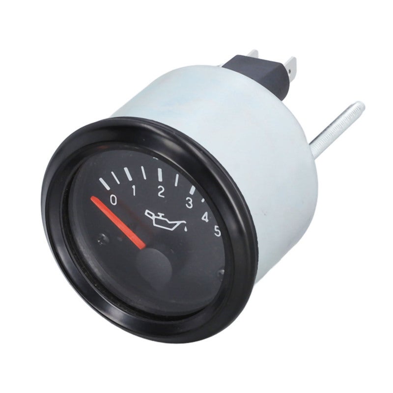 Oil Pressure Gauge 52mm 0-5bar Real-time Pressure Display - Waterproof Dustproof Transparent Cover High Accuracy Aluminium Alloy Gauge for Engine Sets Instrument Boxes - Image 2
