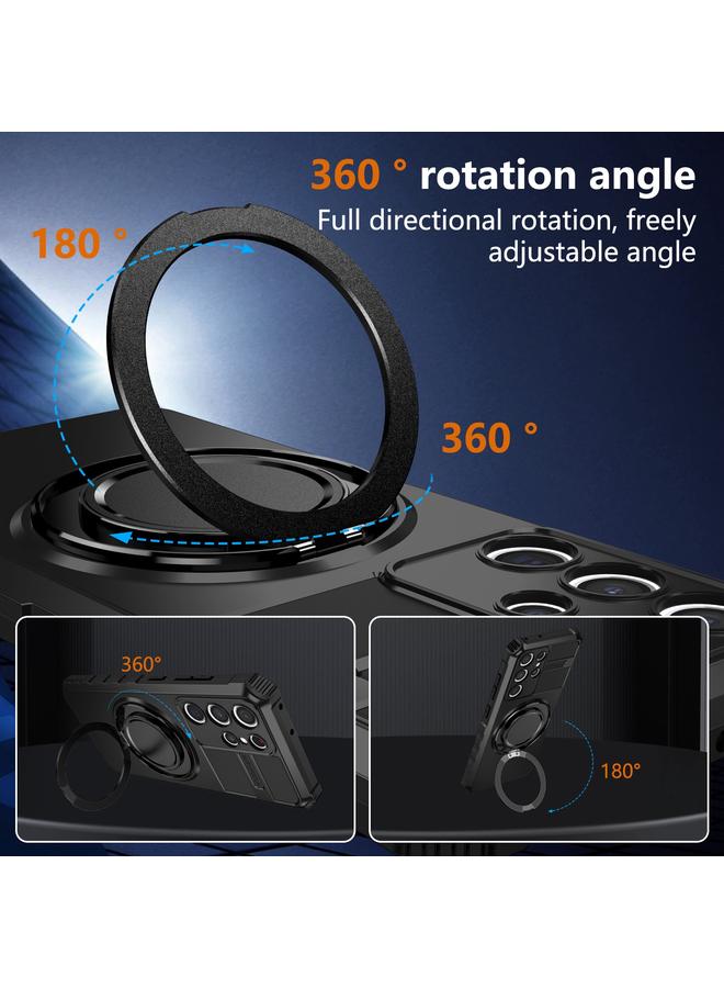 S-TOP Case For Samsung Galaxy S21 Ultra 5G Rotating Magnetic Holder Phone Case - Image 4