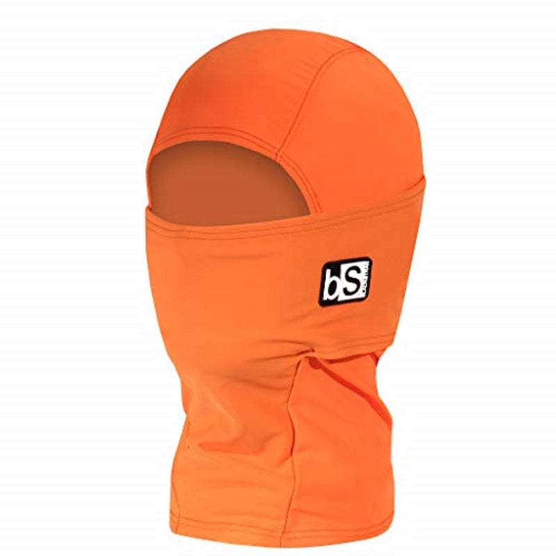BLACKSTRAP Kids' Hood ExoHinge Balaclava Ski Mask, Helmet Compatible, Keeps Kids Comfortable and Warm, [Bright Orange] - Image 1