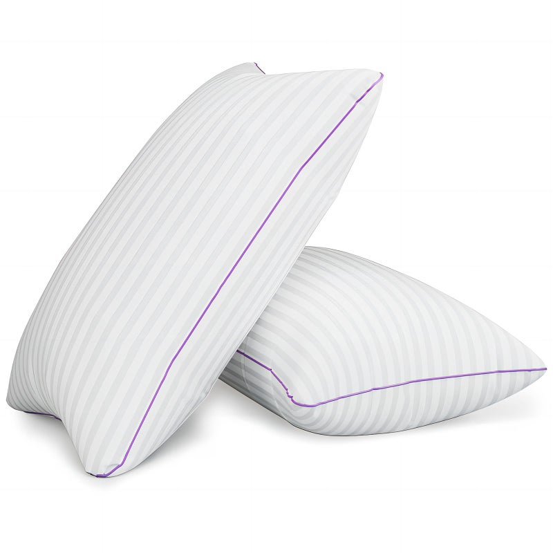 VAINOC Pillows King Size Set of 2,Breathable Hotel Collection Bed Pillows for Sleeping Medium Soft Down Alternative Microfiber Filled,20 x 36 Inches - Image 1