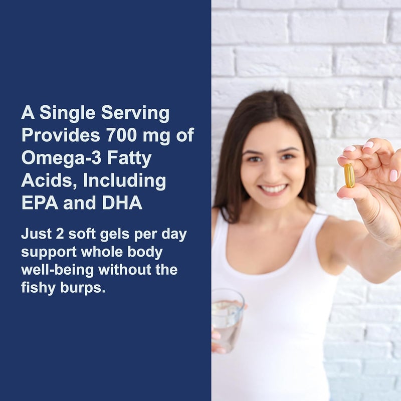 Carlson  The Very Finest Fish Oil 700 mg Omega3s Norwegian WildCaught Fish Oil Sustainably Sourced Fish Oil Capsules Orange 240 Softgels - Image 4