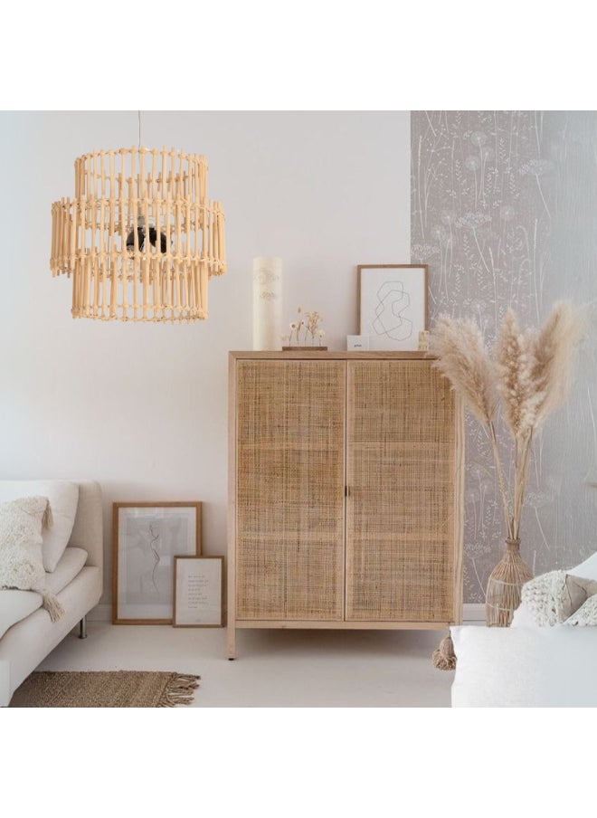 tbshomelamp Bamboo-Boho Celling Lighting Beige  40x45 cm  - Image 1