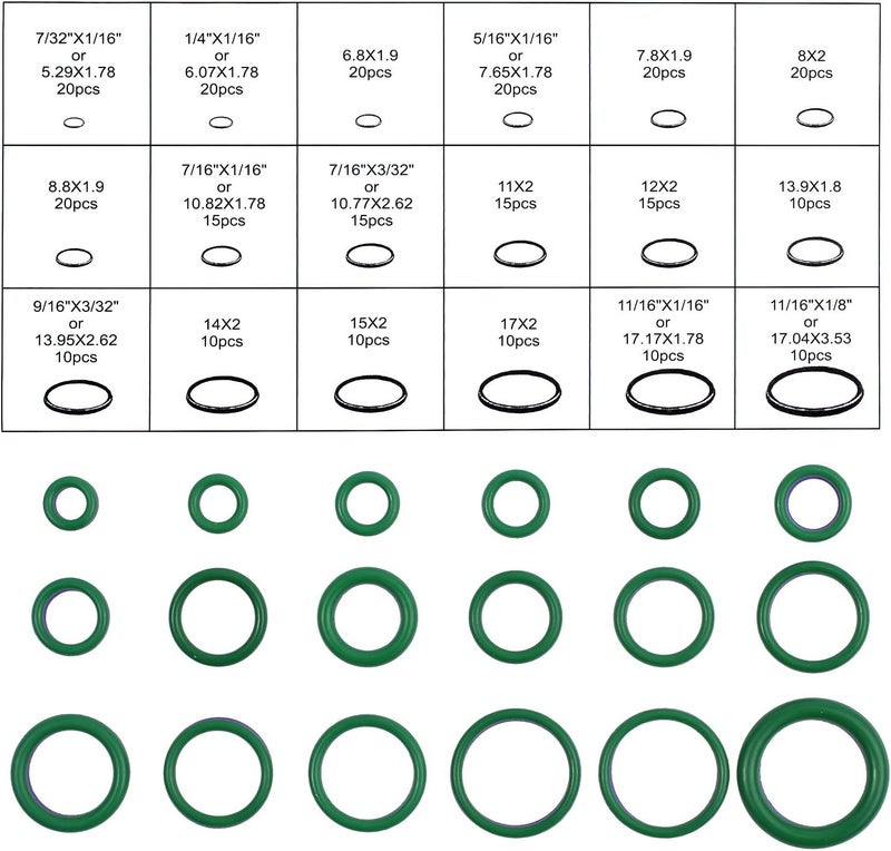 AUTOUTLET 270PCS O Rings Kit with Valve Core Tool - Image 4