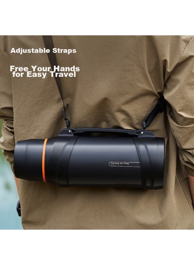 Joyoung Travel Kettle, Insulated Bottle, Stainless Steel, Large Capacity, Thermos, Outdoor Hot Water Kettle, 2l-wr575 - Image 4