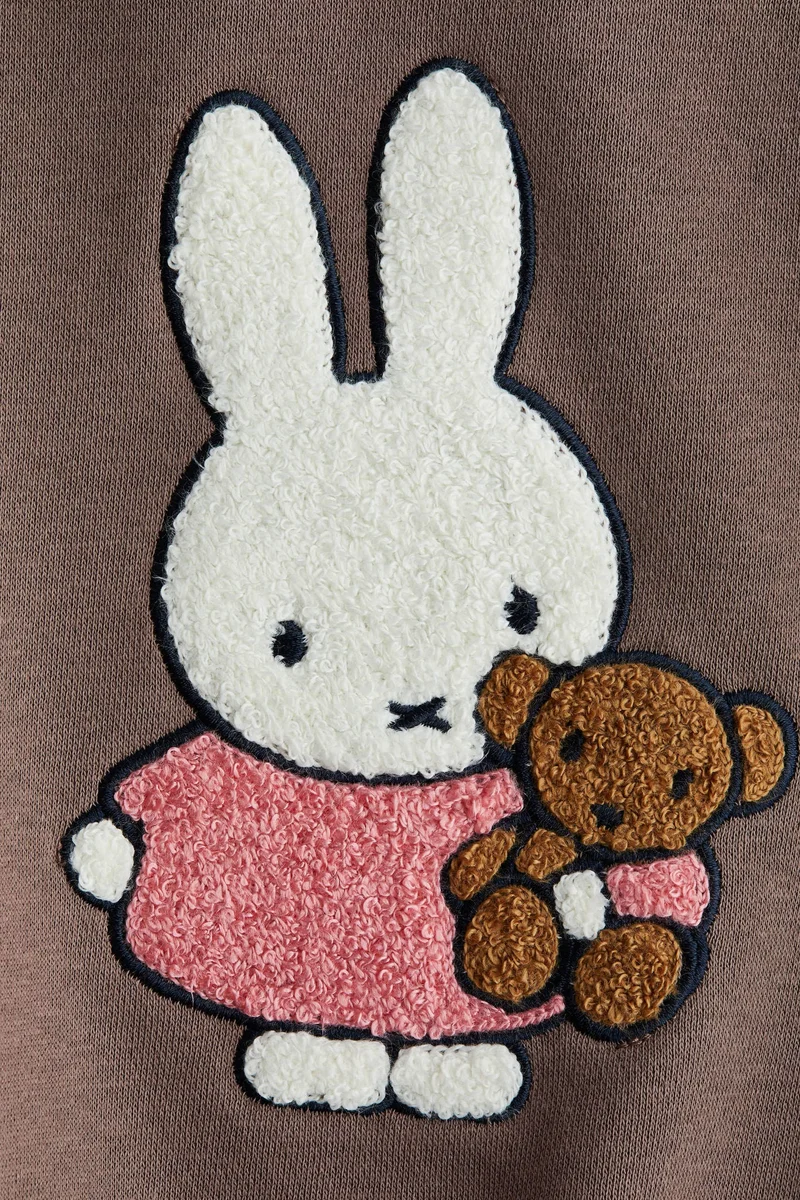 H&M Printed brushed-inside sweatshirt