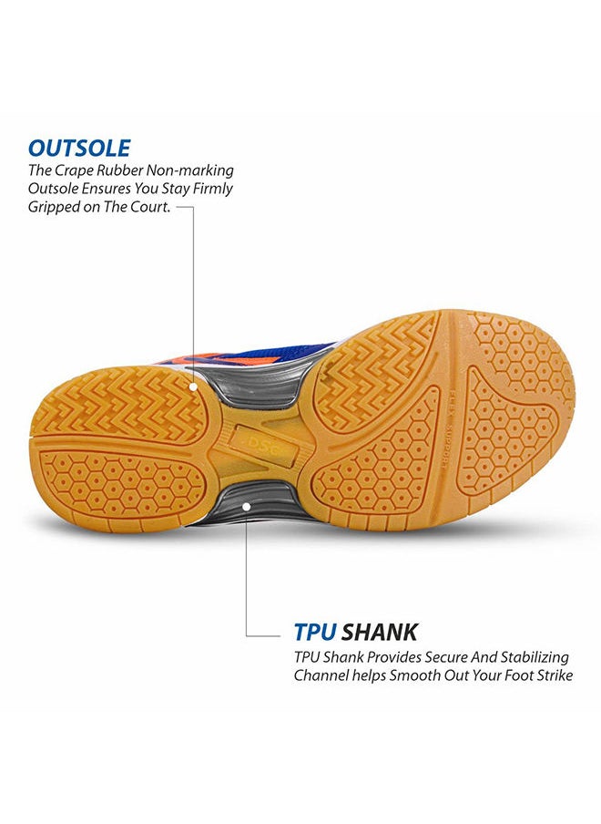 DSC Court 44 Badminton Shoes | 7 UK / 8 US / 41 EU | For Men and Boys | With Natural Crape Rubber Non Marking Outsole  - Image 2
