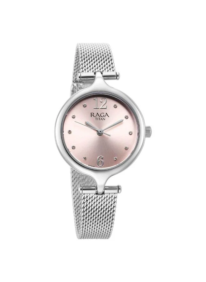 TITAN Women's Metal Analog Watch 95268SM01 - 30 mm
