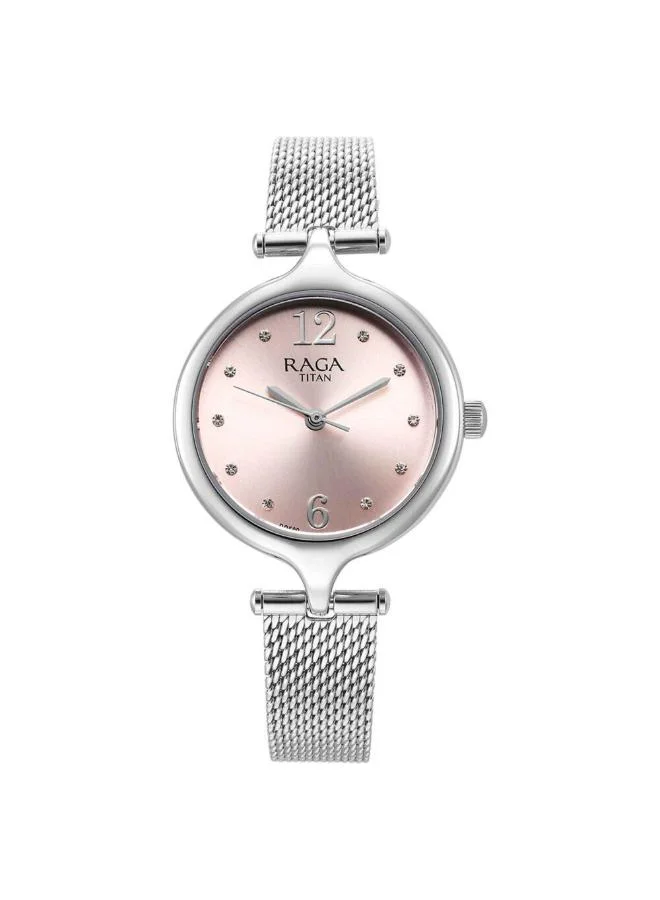 TITAN Women's Metal Analog Watch 95268SM01 - 30 mm