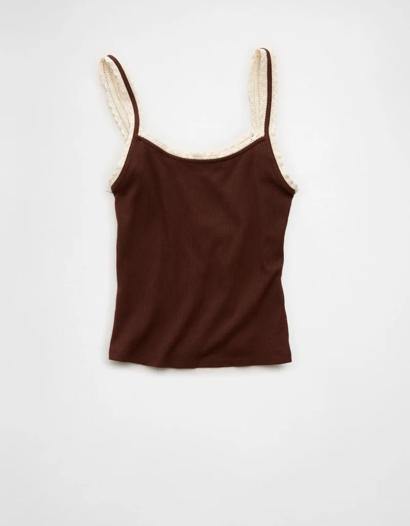 American Eagle  AE Lace Strap Tank Top for Women | Best Price UAE
