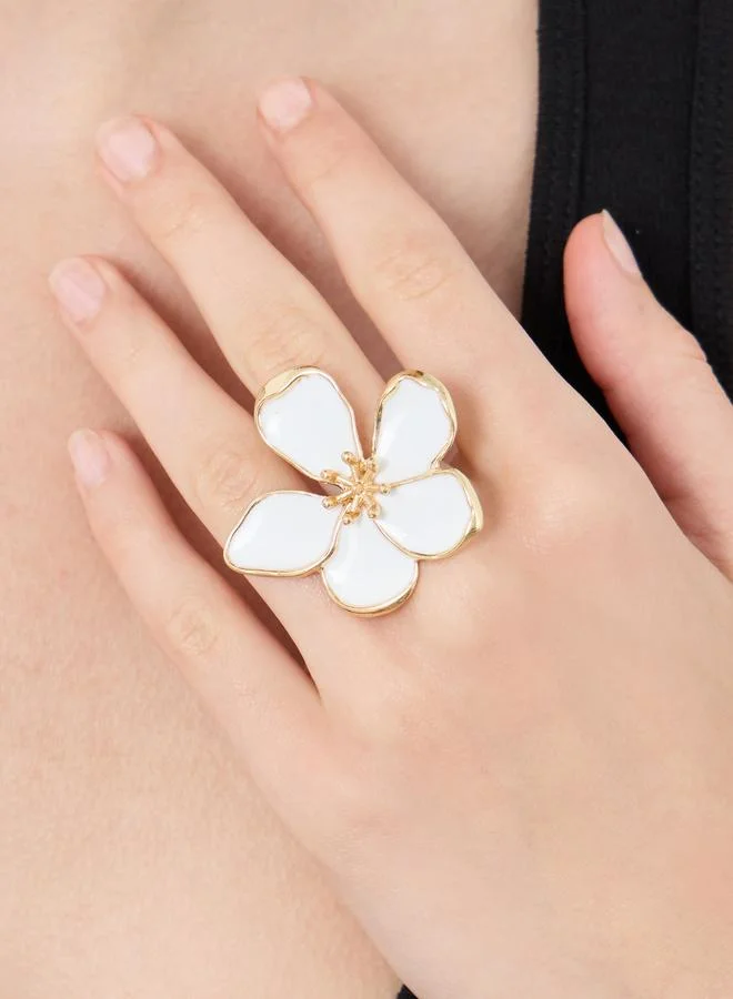 Styli Flower Accent Ring