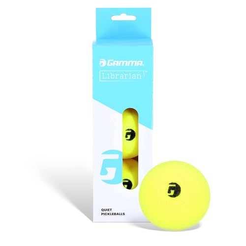 GAMMA Librarian Foam Pickleball Balls, Foam Balls for Pickleball Practice with True Bounce on All Surfaces, Box of 3 - Image 1