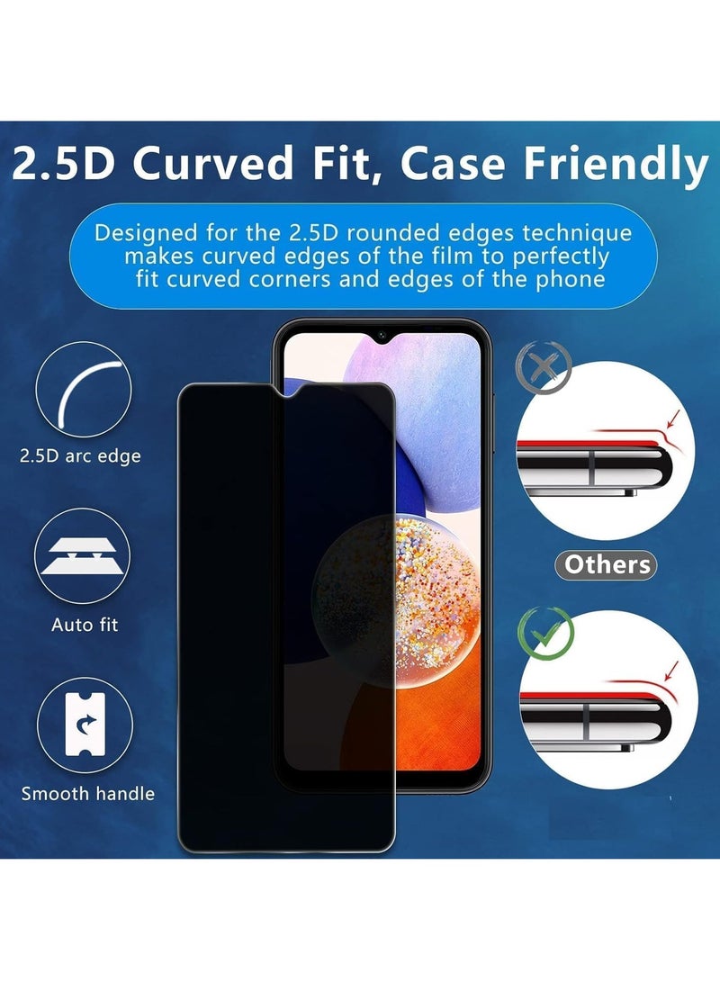 MIGOFAST Samsung Galaxy A07 / A06  Privacy Glass Screen Protector Anti-Spy Tempered Glass Film Scratch Resistant Screen Protector for Galaxy A07 / A06 - Image 5