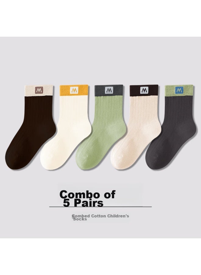 Cotton weapons Cotton Odor-resistant Children's Socks, Boys And Girls Socks, Youth Seamless Socks, Pure Cotton Sweat-absorbing, 7a Grade Antibacterial, Wear-resistant Mid-calf Socks - Image 2